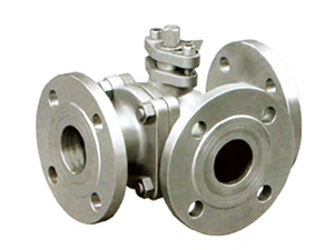 3-Way L-Port Flanged Ball Valve