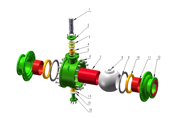 Cast Basalt Wear-Resisting Ball Valve
