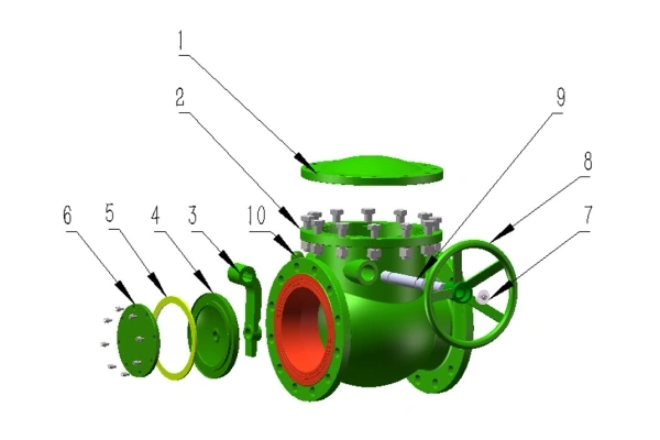  Cast Basalt Wear-Resisting Check Valve
